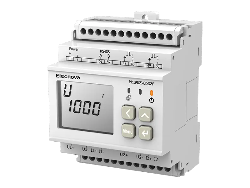 DC DIN-rail Mounted Energy Meter for EV Charger