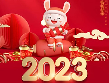 Lucky Rabbit Brings the New Year! Wish Everyone a Happy New Year!