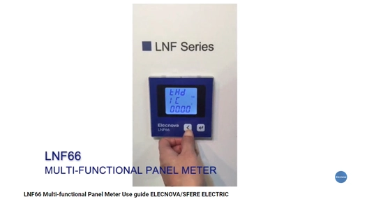 LNF66 Multi-functional Panel Meter Use guide ELECNOVA/SFERE ELECTRIC